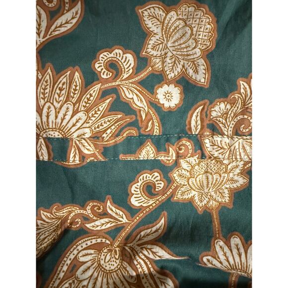 WRAP LONDON Women's Botanical Print Cotton Tunic Dress Green Size 16 - Picture 13 of 13